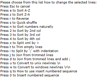 change lines